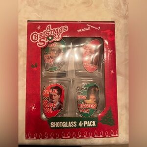 A Christmas Story Shot Glass set of 4